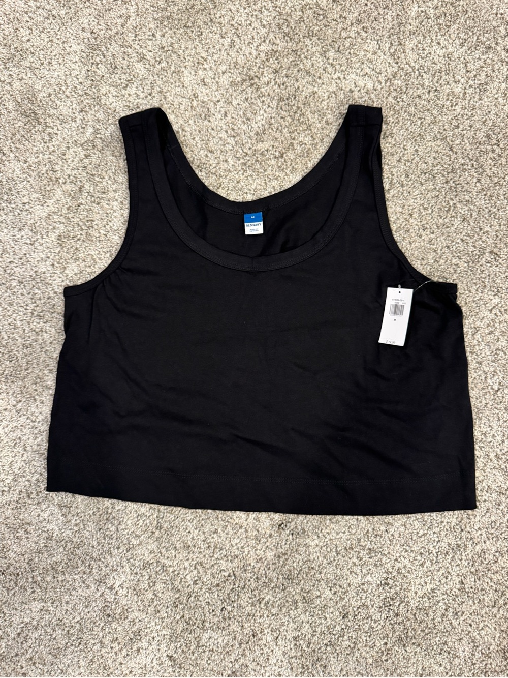 Old Navy Black Crop Tank Top